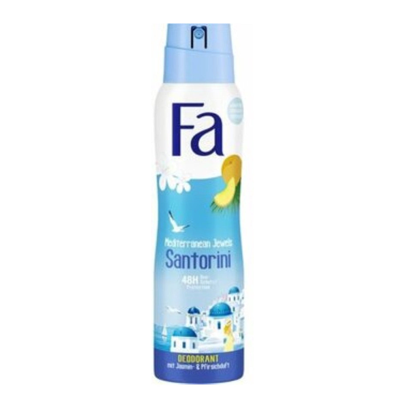 Fa - Mediterranean Jewels Santorini with Jasmine & Peach Anti-Perspirant Spray
