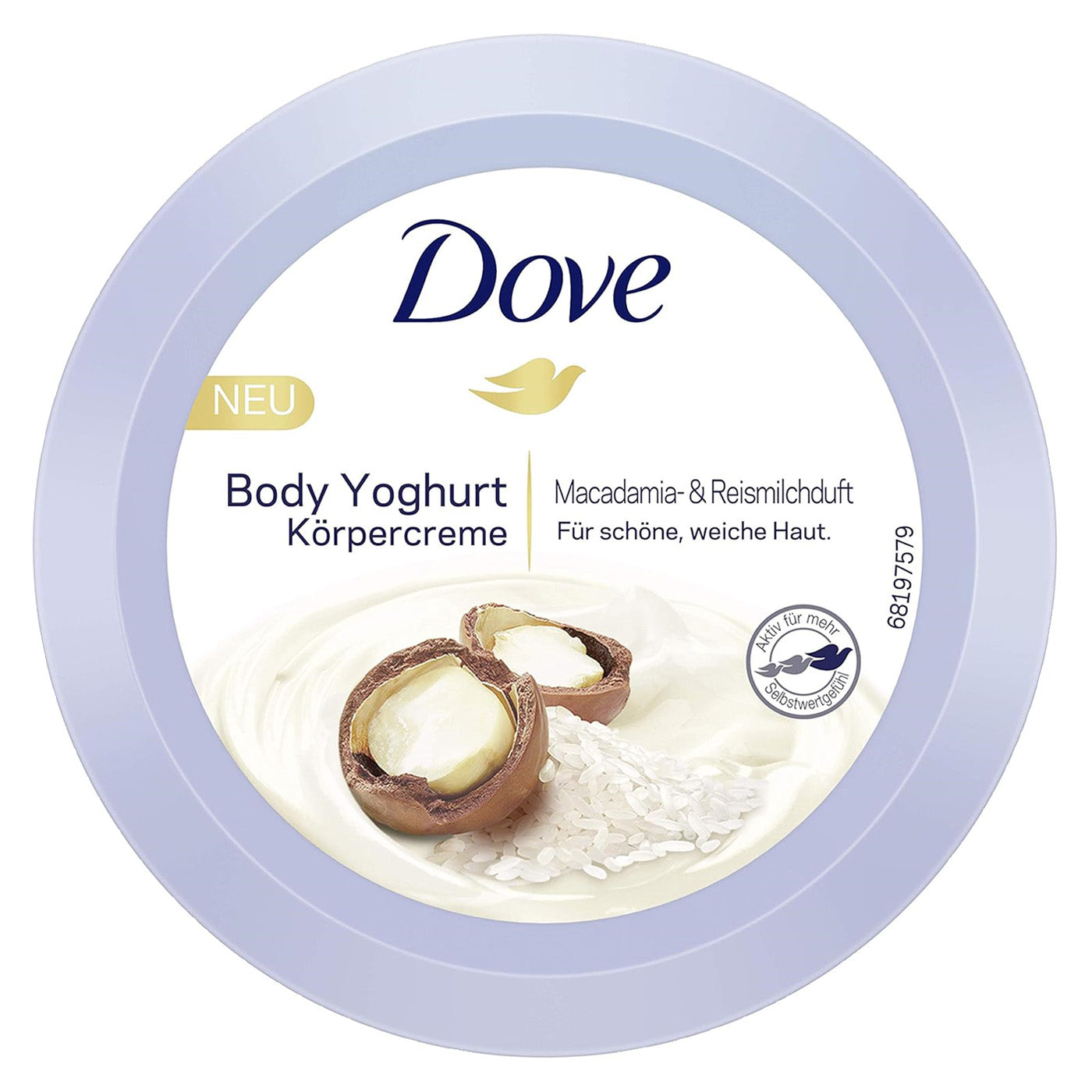 Dove - Creme de Macadâmia e Leite de Arroz