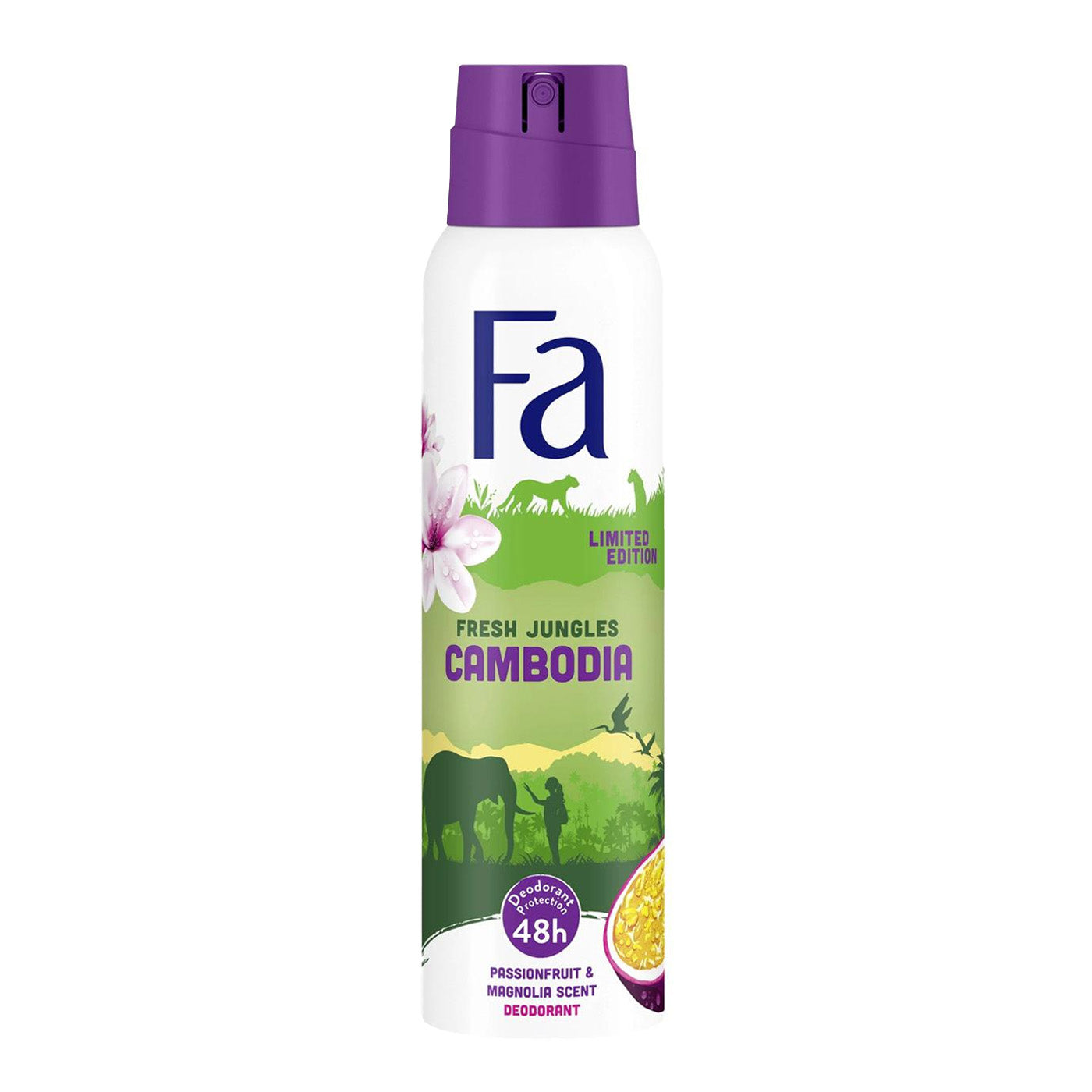 Fa - Fresh Jungles Cambodja Spray Anti-Transpirante com Maracujá e Magnólia