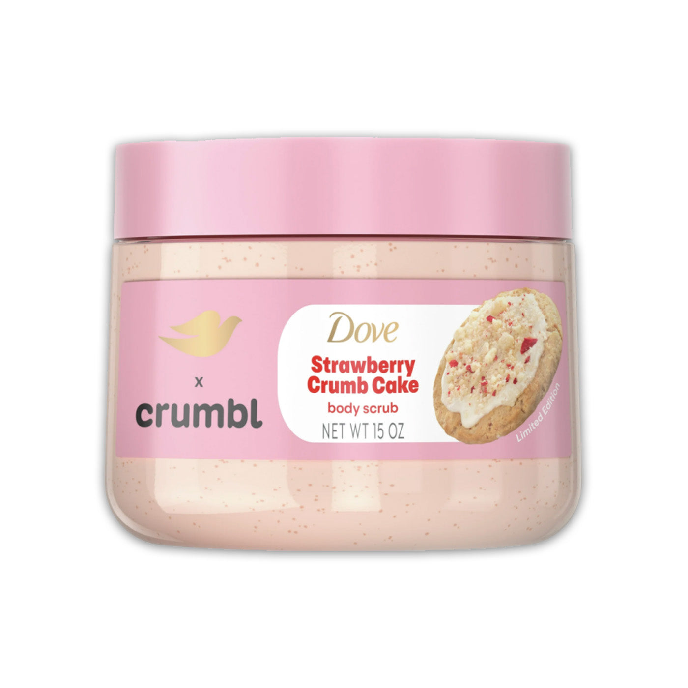 Dove x Crumbl - Limited-Edition Strawberry Crumb Cake Body Scrub
